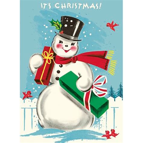 Cavallini Decorative Paper Snowman X Sheet