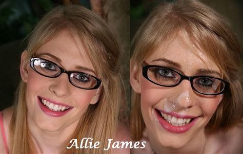 Before After Pornstars Facials Allie James ManoJob2 Porn Pic