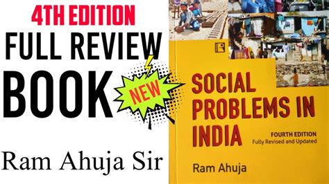 Social Problems In India Book Review Ram Ahuja Th Edition Youtube