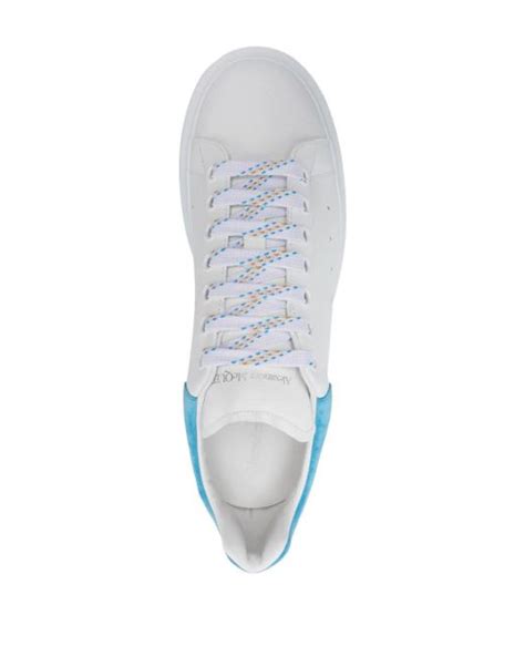 Alexander Mcqueen Oversized Panelled Leather Sneakers In White For Men