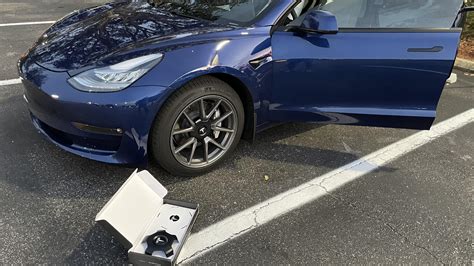 Aero Caps 2 0 On A Blue 2021 Model 3 R Teslamodel3