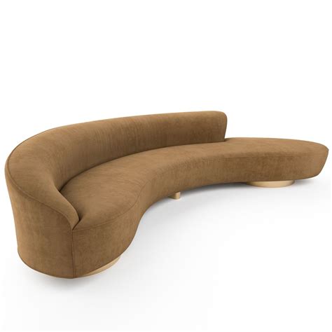 Freeform Curved Sofa Vladimir Kagan D Turbosquid