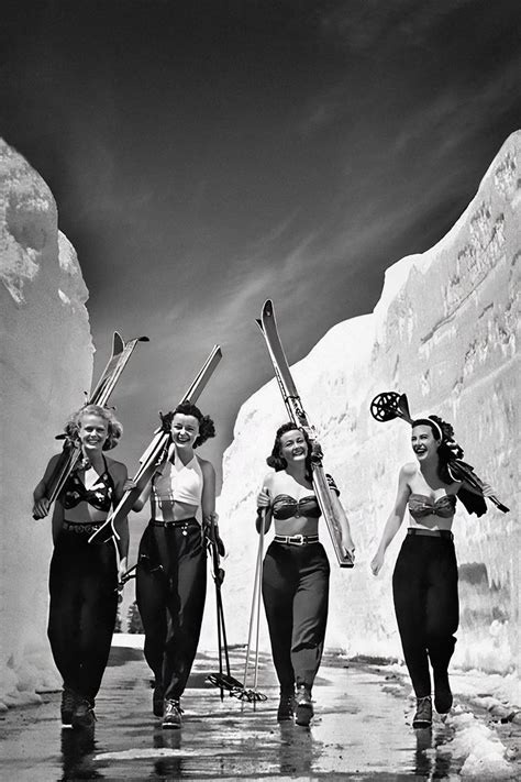 Girls Gone Skiing X Large Vintage Ski Poster Vintage Ski