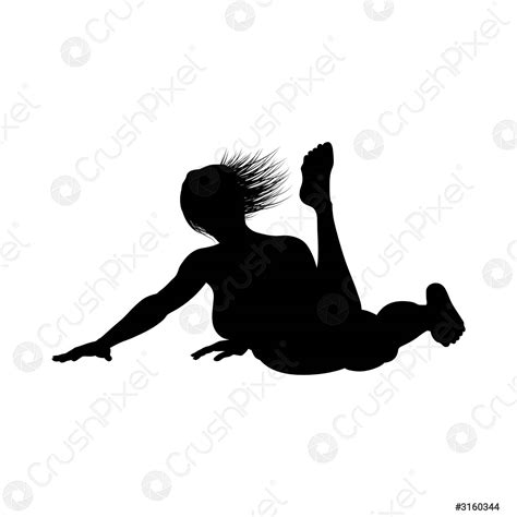Naked Sexy Girls Silhouette Stock Vector Crushpixel