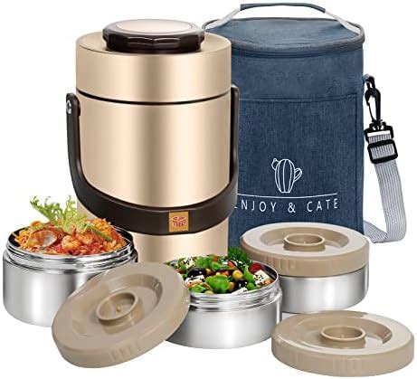 Amazon Baffect 67oz Thermos For Hot Food Container 6 Hours 3 Layer Stackable Food Thermal