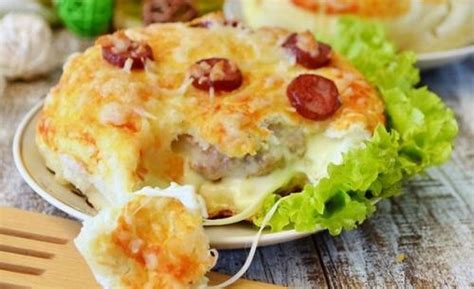 Бургер в стиле пиццы. | Шедевры кулинарии