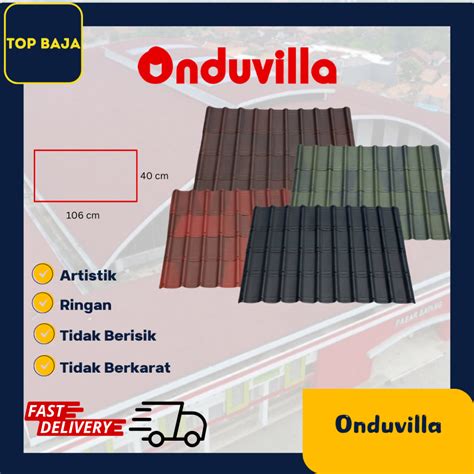 Jual Atap Genteng Eksklusif Bitumen Onduvilla Roof Tiles Warna Menarik