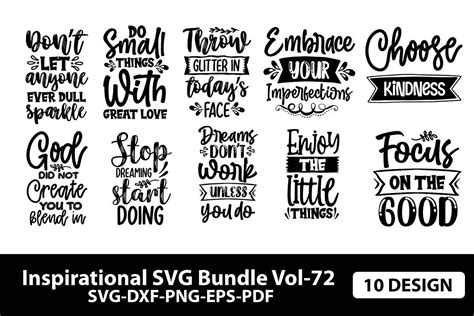 Inspirational Svg Bundle Vol 72 Graphic By Craft Store · Creative Fabrica