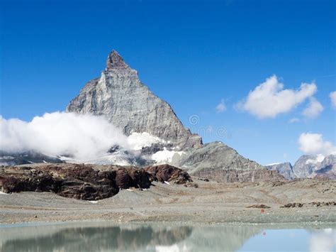 Image Of The Famous Mountain Called Matterhorn Or Cervino Stock Image