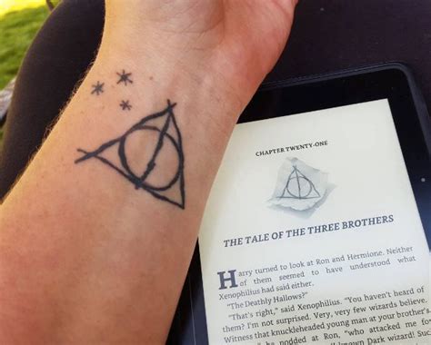 Deathly Hallows Tattoo Designs, Ideas and Meaning | Tattoos For You