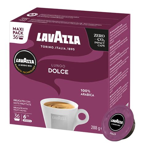 Lavazza Lungo Dolce Capsules For Lavazza A Modo Mio For