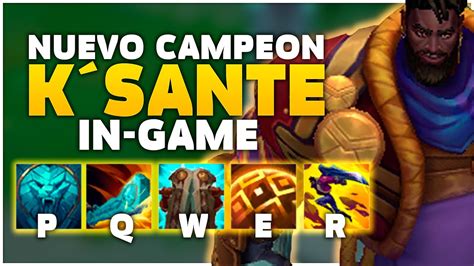 NUEVO CAMPEÓN HABILIDADES DE KSANTE IN GAME ANIMACIONES es una