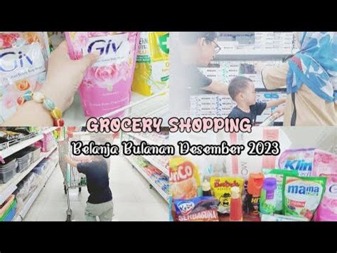 Belanja Bulanan Desember Budget Rb Grocery Haul Youtube