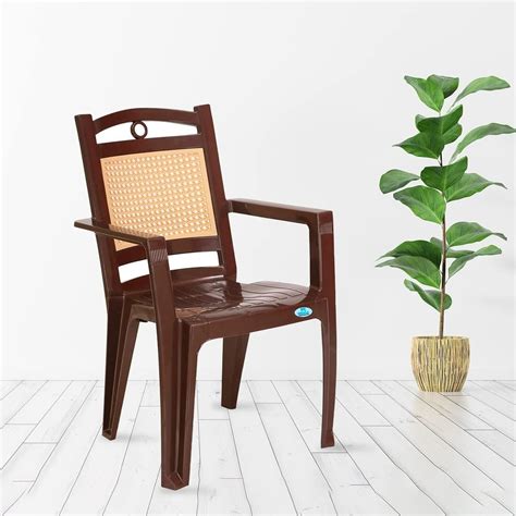 Nilkamal CHR2197 Polypropylene Chair Brown And Beige At Rs 1275