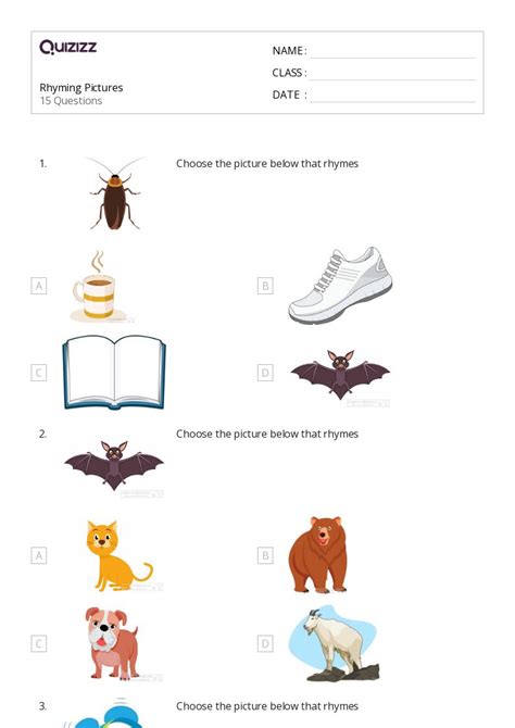 Nursery Rhymes Worksheets For Th Class On Quizizz Free Printable