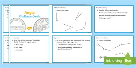 Angle Challenge Cards