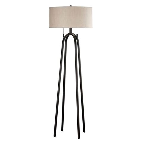 Kenroy Home Overhang In Bronzed Floor Lamp Brzd The Home Depot