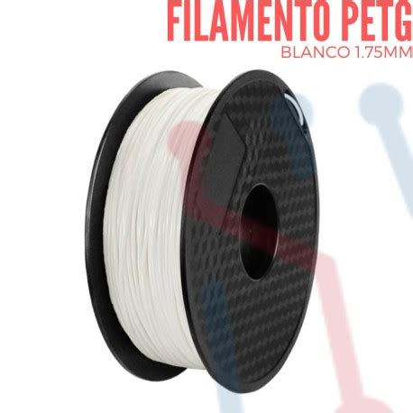 Filamento PETG Blanco 1Kg 1 75mm