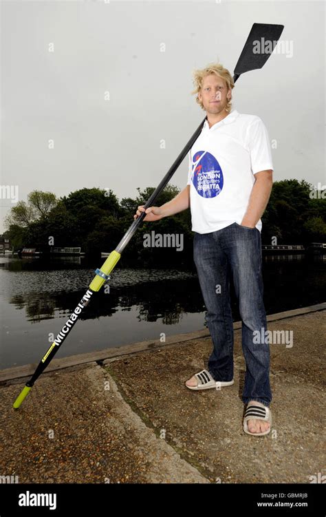 Rowing Andrew Hodge Training Session Molesey Boat Club Stock Photo