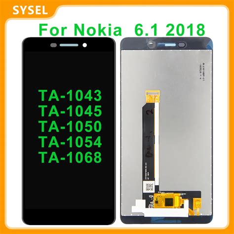 For Nokia 6 1 2018 LCD Display Touch Screen Glass Panel Digitizer