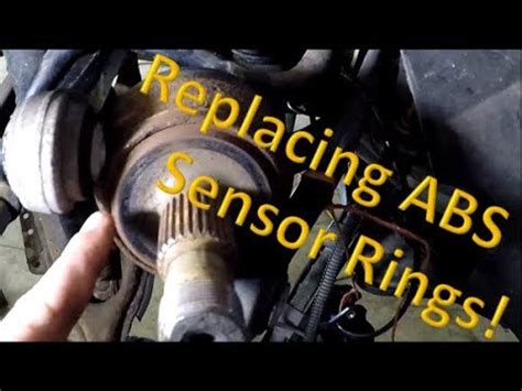 Replacing A Rear Abs Sensor Magnet Ring On A Mercedes W Youtube