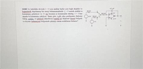 Solved Soru Sekildeki Devrede T