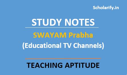 SWAYAM PRABHA | Free Educational TV Channels | Scholarify.in