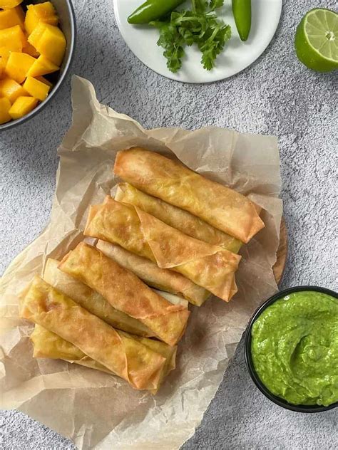 Mango Spring Rolls Sweet Simple Masala