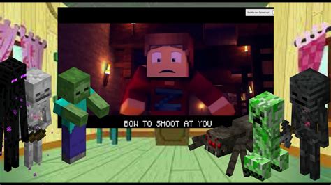 Minecraft Mobs React To Skeleton Rap Youtube