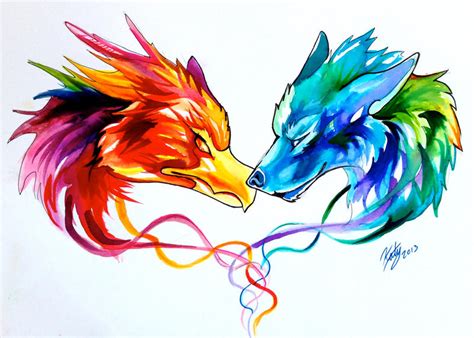 Fire And Ice Tattoo By Lucky978 On Deviantart