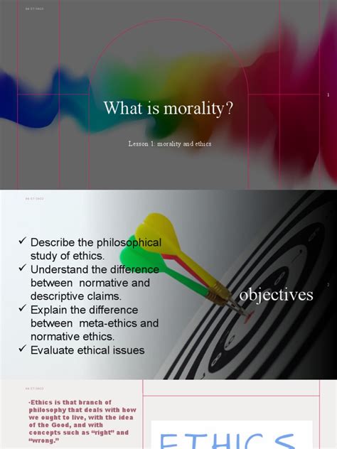 Lesson 1 - MORALITY VS ETHICS | PDF | Morality | Reason