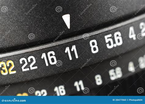 Macro of aperture scale stock photo. Image of aperture - 28477060