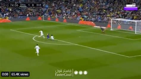 Marcelo tackle on Messi in Real Madrid Barcelona video