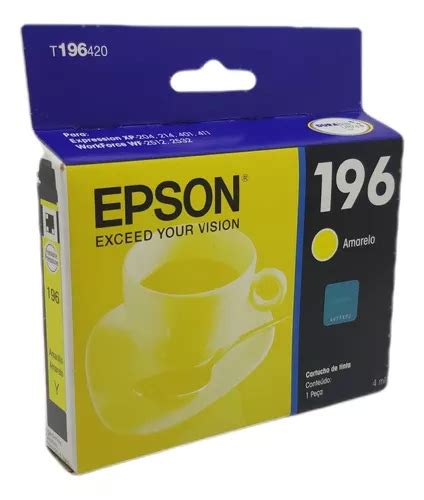 Cartucho Original Epson Amarelo Xp Wf Wf