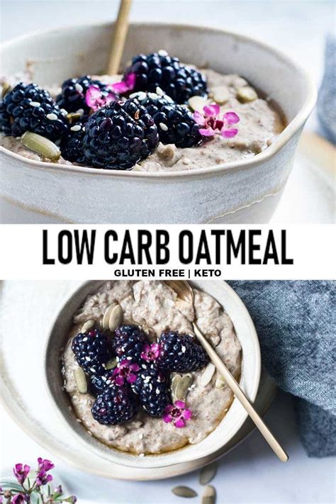 Easy Low Carb Keto Oatmeal Recipe Low Carb Oatmeal Low Carb