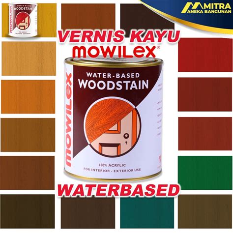 Jual Paling Dicari Mowilex Woodstain Waterbased Cat Pelapis Kayu