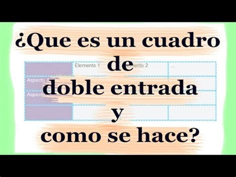 Optimiza tus registros con un cuadro de doble entrada vacío