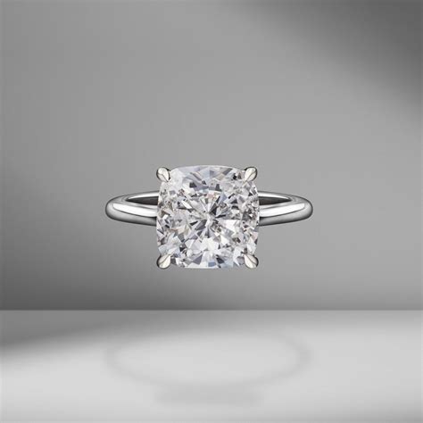 Cushion Cut Solitaire - Engagement Rings