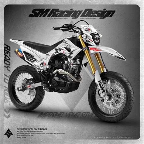 Jual Decal Stiker Motor Honda Crf L Supermoto Full Body Putih