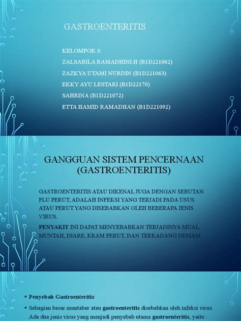 Patofisiologi Gastroenteritis Pdf