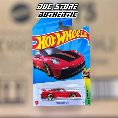 ducstore Xe mô hình HKH97 Hot Wheels Porsche 911 GT3 total Shopee Việt Nam