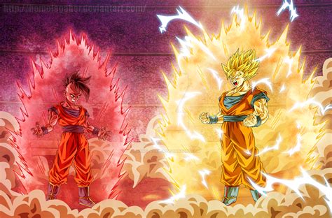 Commission Dragonball Multiverse Uub Vs Goku By Homolagabor On