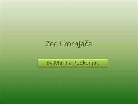 Ppt Zec I Kornjača Powerpoint Presentation Free Download Id4529136