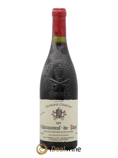 Acheter Châteauneuf du Pape Charvin Domaine 2000 lot 4075