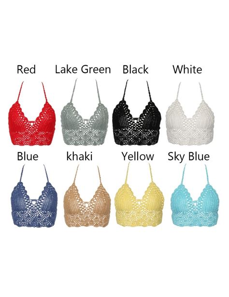 New Sexy Bikini Crop Top Women Crochet Boho Beach Camisoles Bikini