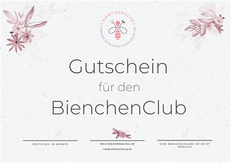 Gutschein Bienchenclub