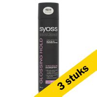 Aanbieding 3x Syoss Shine Hold Haarspray 400 Ml SYOSS 123schoon Nl