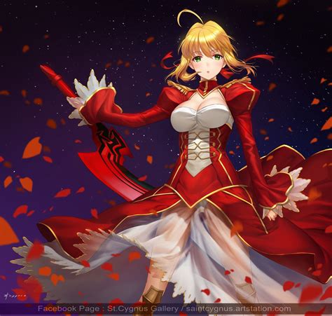 Fate Extra Saber Nero St Cygnus On Artstation At