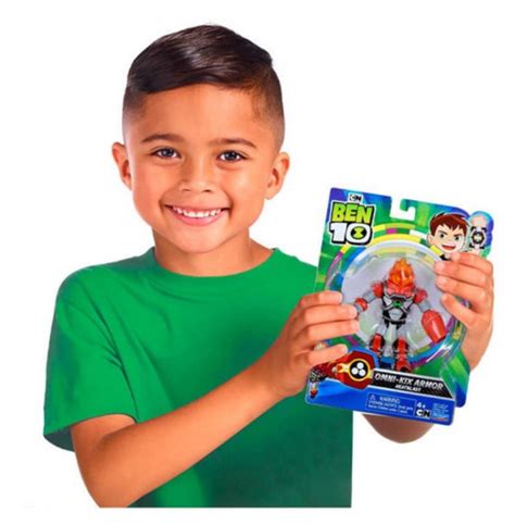 Boneco Ben 10 Articulado Armadura Omni Kix Chama Sunny Loja De Brinquedos