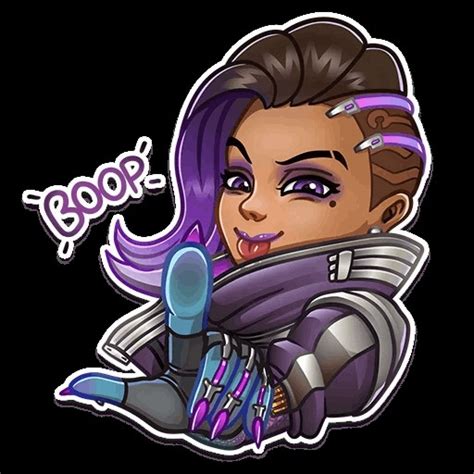 Создать мем "овервотч чиби сомбра, сомбра из овервотч, стикеры овервотч ...